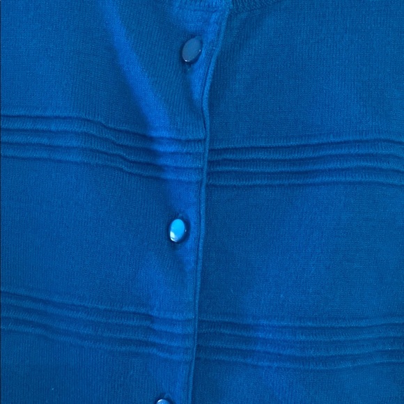 Cable & Gauge Blue Cardigan Sweater - Picture 3 of 7